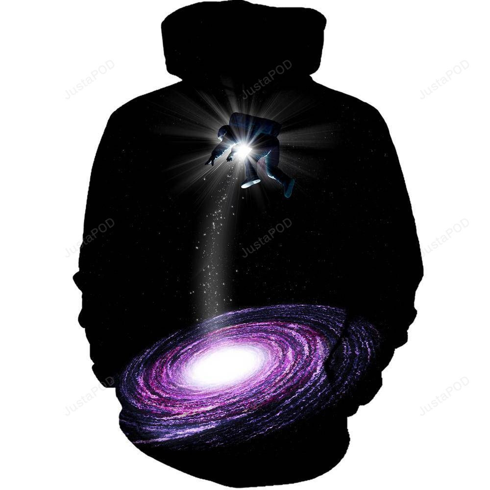 Purple-Astro 3D All Over Printed Hoodie, Zip- Up Hoodie