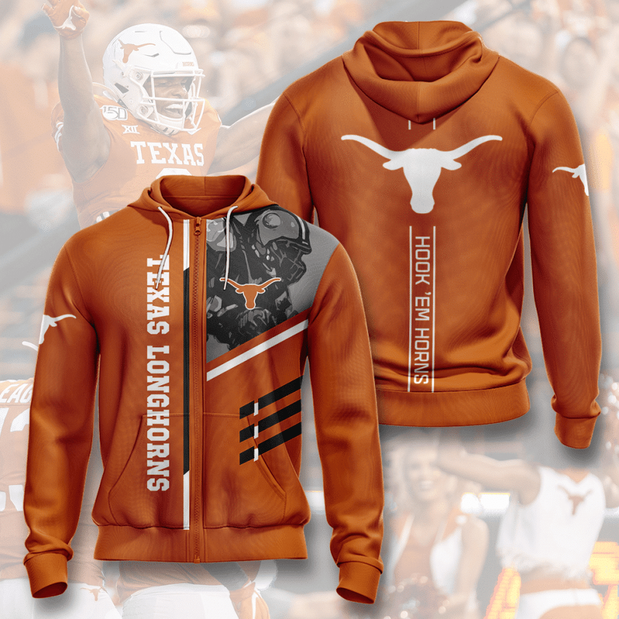 Texas Longhorns Texas Longhorns 3D Hoodie Sweatshirt