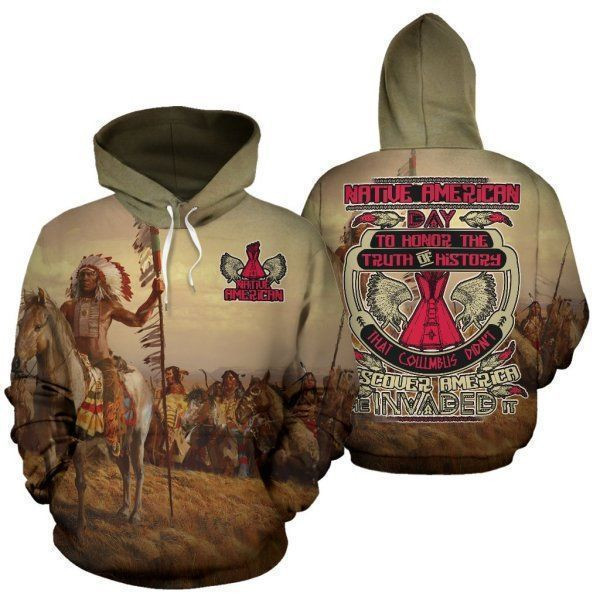 Native American Day To Honor Pullover Unisex Hoodie BT04