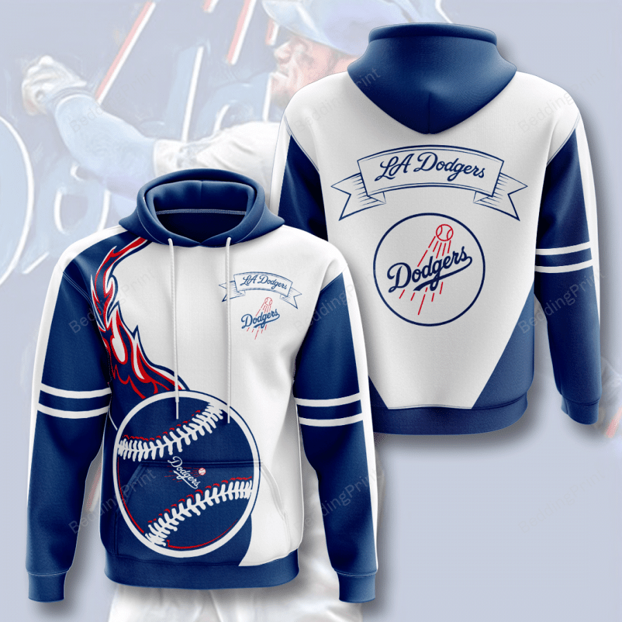 Mlb- Los Angeles Dodgers 3d Hoodie Style 04