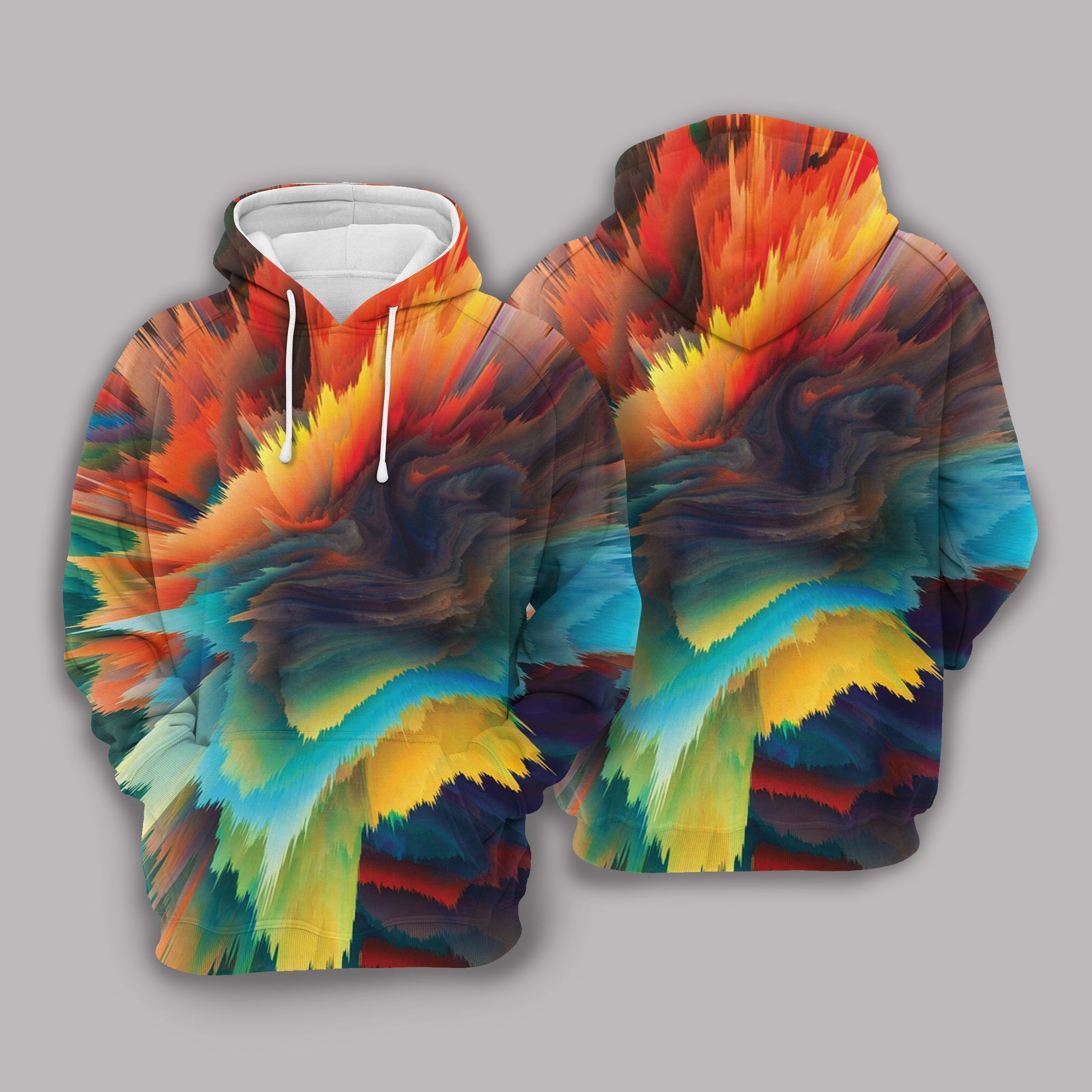 Fractal Unisex 3D Hoodie All Over Print OYFFW