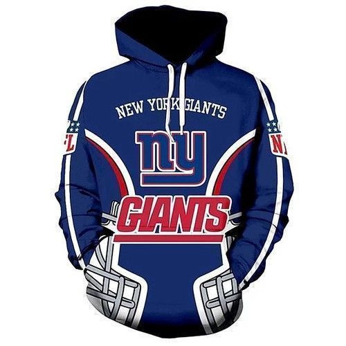 NEW YORK GIANTS 3D All Over Printed Hoodie