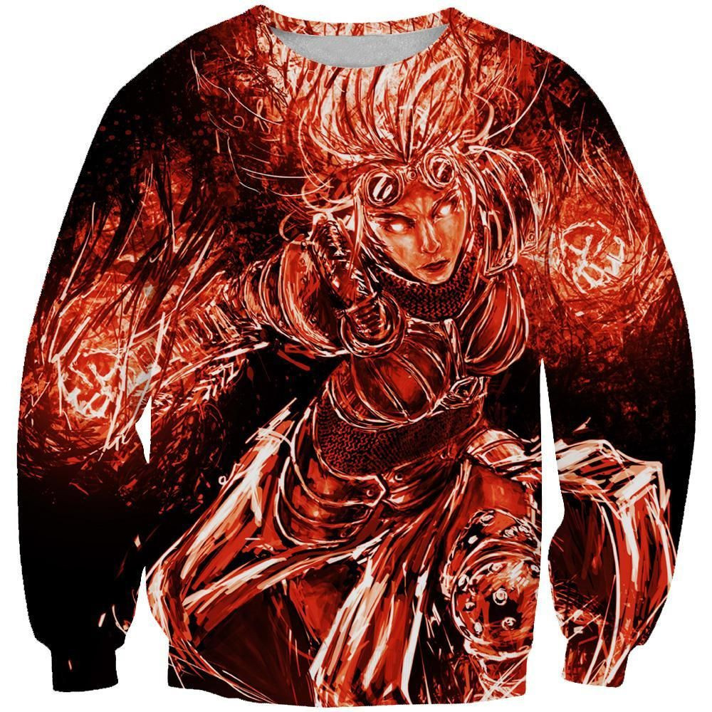 Chandra Nalaar Magic The Gathering Art 3D All Over Print Hoodie, Zip-up Hoodie