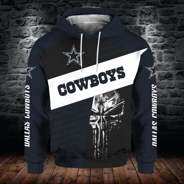 Dallas Cowboys 3D Hooded Pocket Pullover Sweater Hoodie Perfect Gift