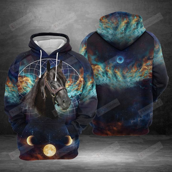 Black Horse Dream Catcher For Unisex 3D All Over Print Hoodie, Zip-up Hoodie