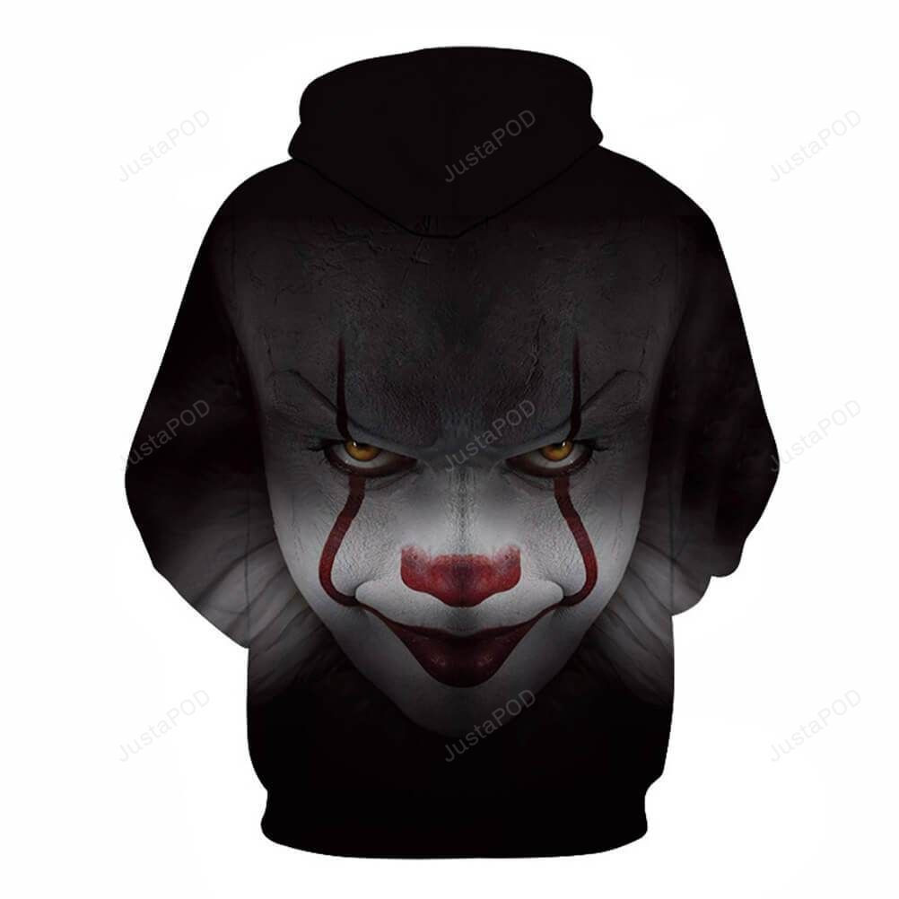 Pennywise Clown Cosplay Costume 3D All Over Print Hoodie, Zip-up Hoodie