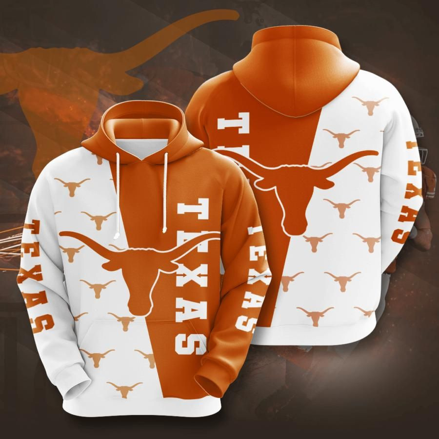 Texas Longhorns No1954 Custom Hoodie 3D Size S to 5XL