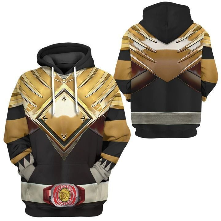 Mighty Morphin Black Power Rangers Custom 3D hoodie