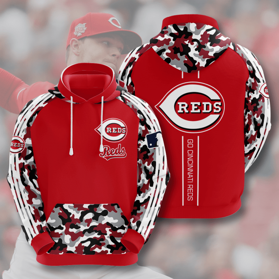 Cincinnati Reds 3D All Over Printed Hoodie, Zip- Up Hoodie