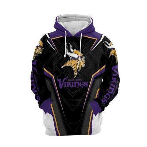 Minnesota Vikings Nfl Football 3D Hoodie For Men For Women