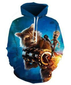 Baby Groot 3D All Print Hoodie, Zip- Up Hoodie