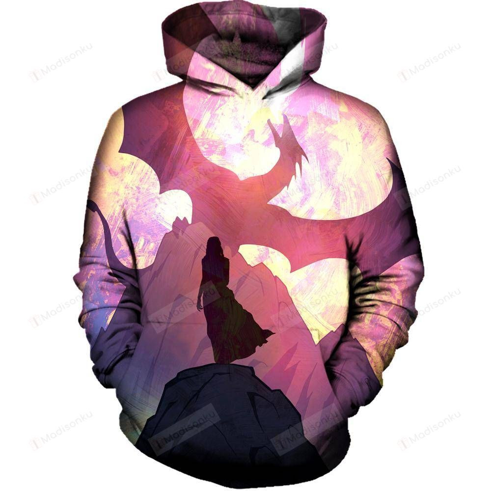 The Dragon 3D All Over Printed Hoodie, Zip- Up Hoodie