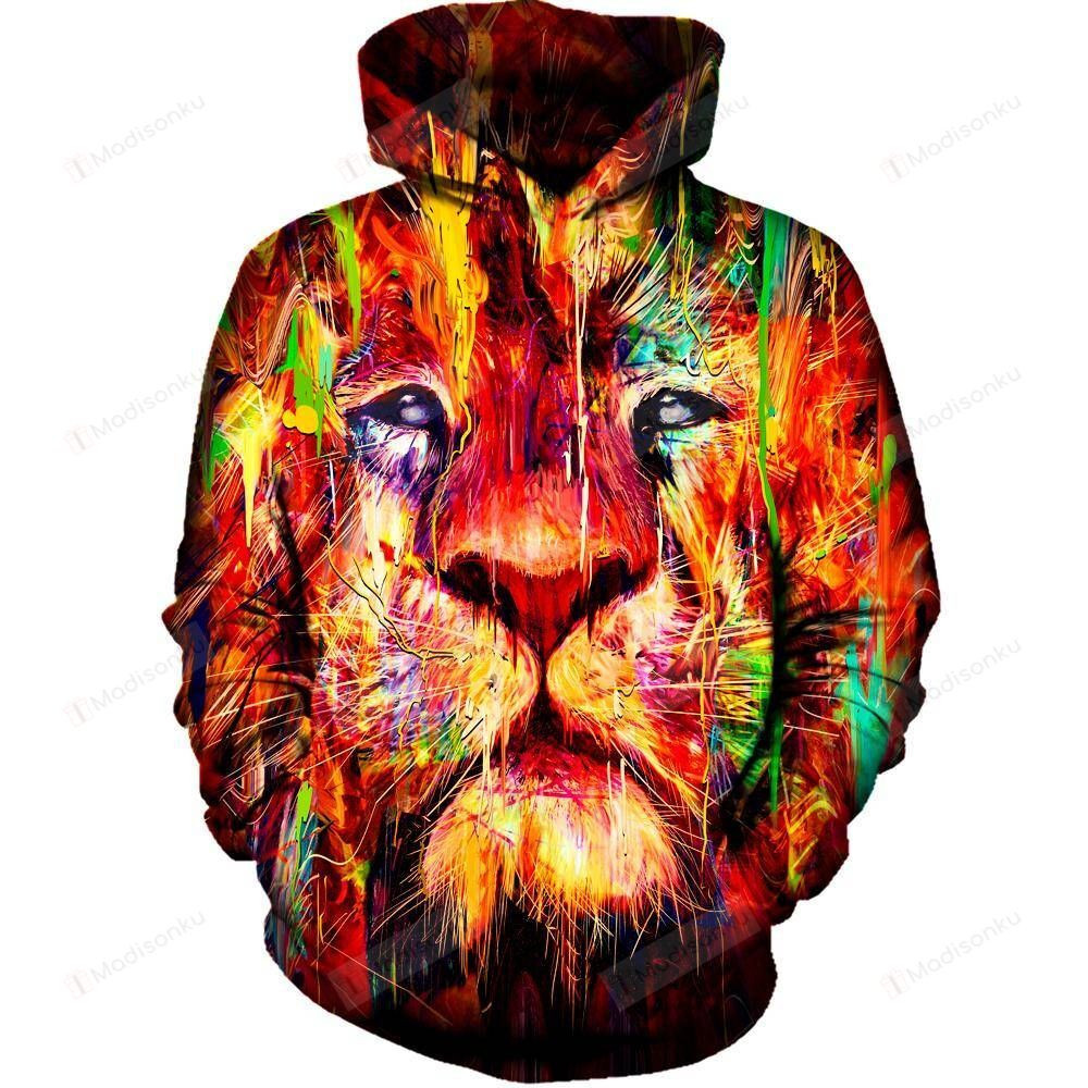 Red Lion  3D All Over Print Hoodie, Zip-up Hoodie