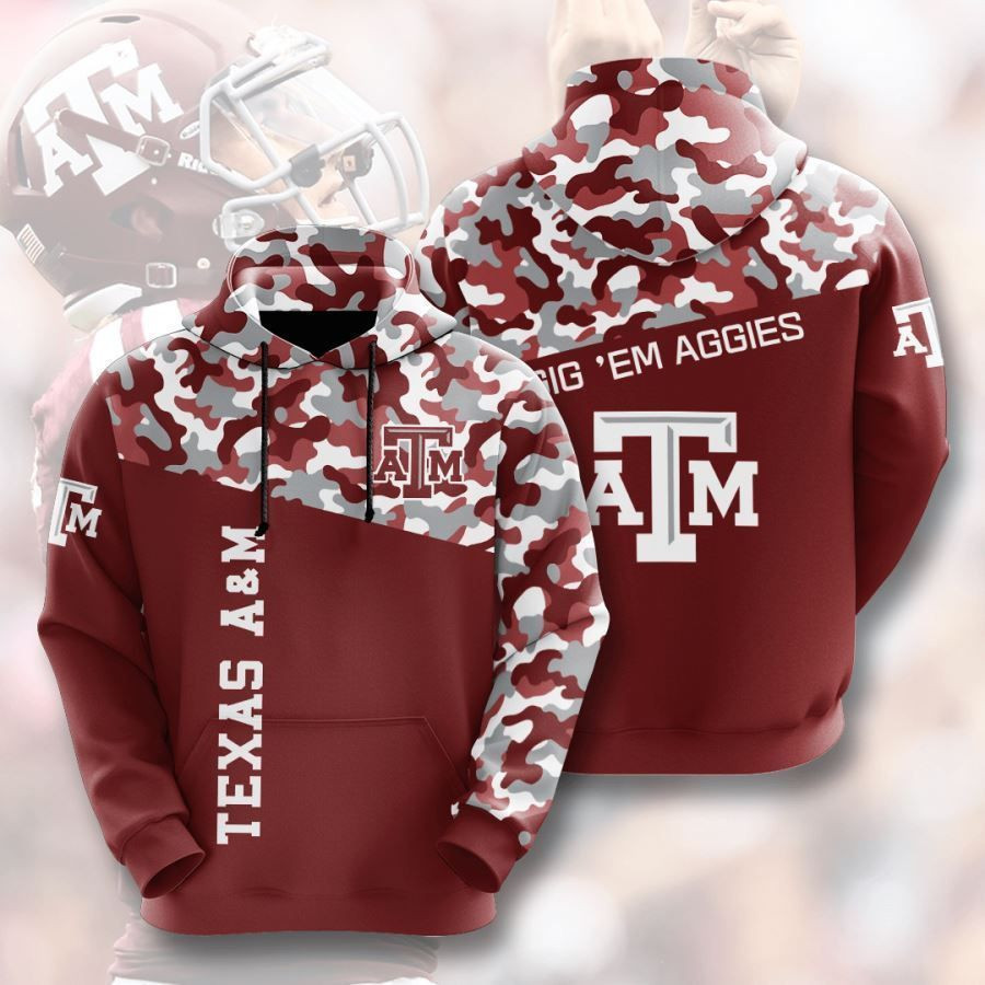 Texas A&m Aggies No1943 Custom Hoodie 3D