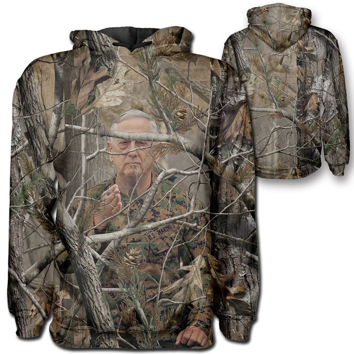 James N Mattis Camo Hunting Unisex Hoodie