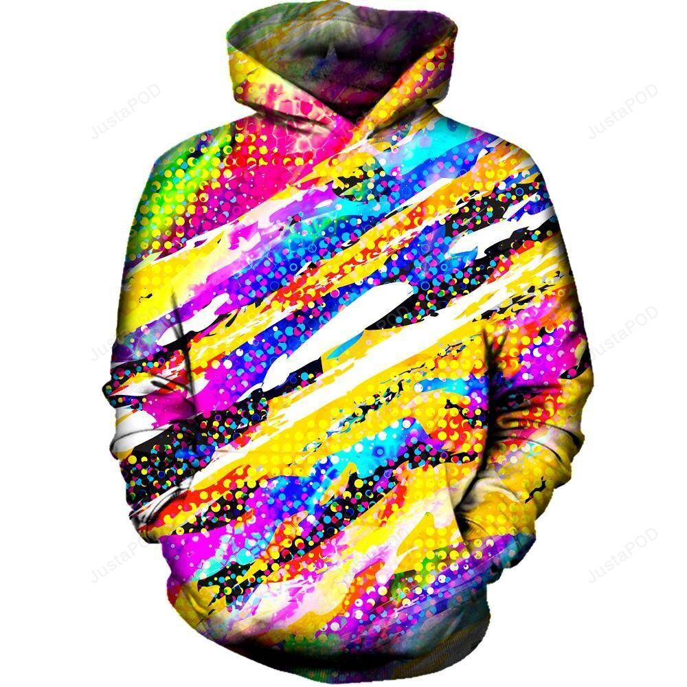 Color Party 3D All Over Printed Hoodie, Zip- Up Hoodie