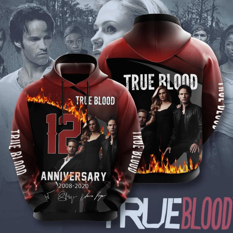 True Blood No2036 Custom Hoodie 3D Size S to 5XL