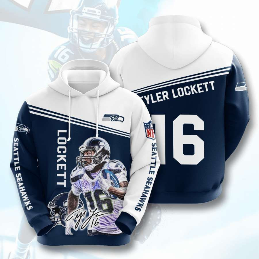 Seattle Seahawks No1793 Custom Hoodie 3D #19250