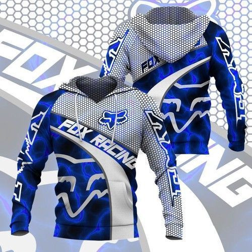 Fox Racing Blue 3d Hoodie