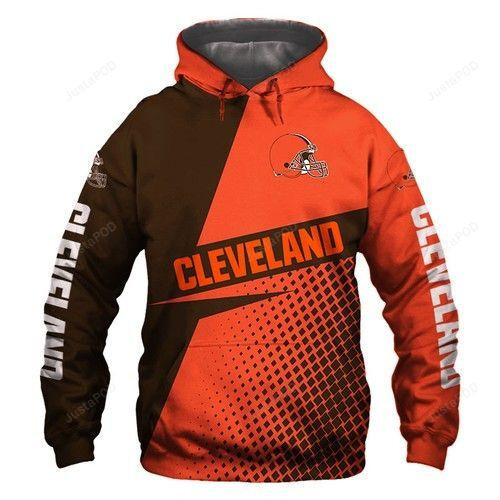 Official NFL Cleveland Browns Men and Women 3D Full Printing Hoodie Zip Hoodie Cleveland Browns 3D Full Printing Shirt for Fans Cleveland Browns NFL Football 3D Hoodie Shirt