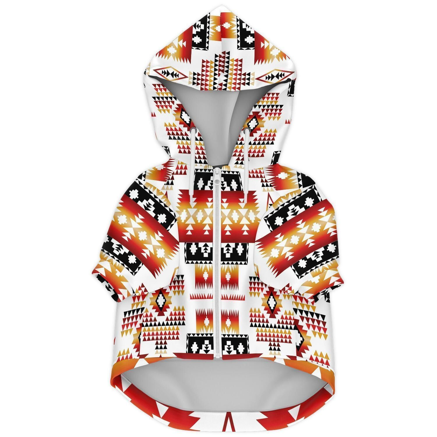 Native Tribes Pattern Native American Fashion Dog ZipUp Hoodie BT13