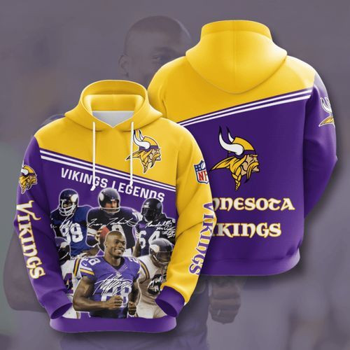 Amazon Sports Team Nfl Minnesota Vikings No604 Hoodie 3D