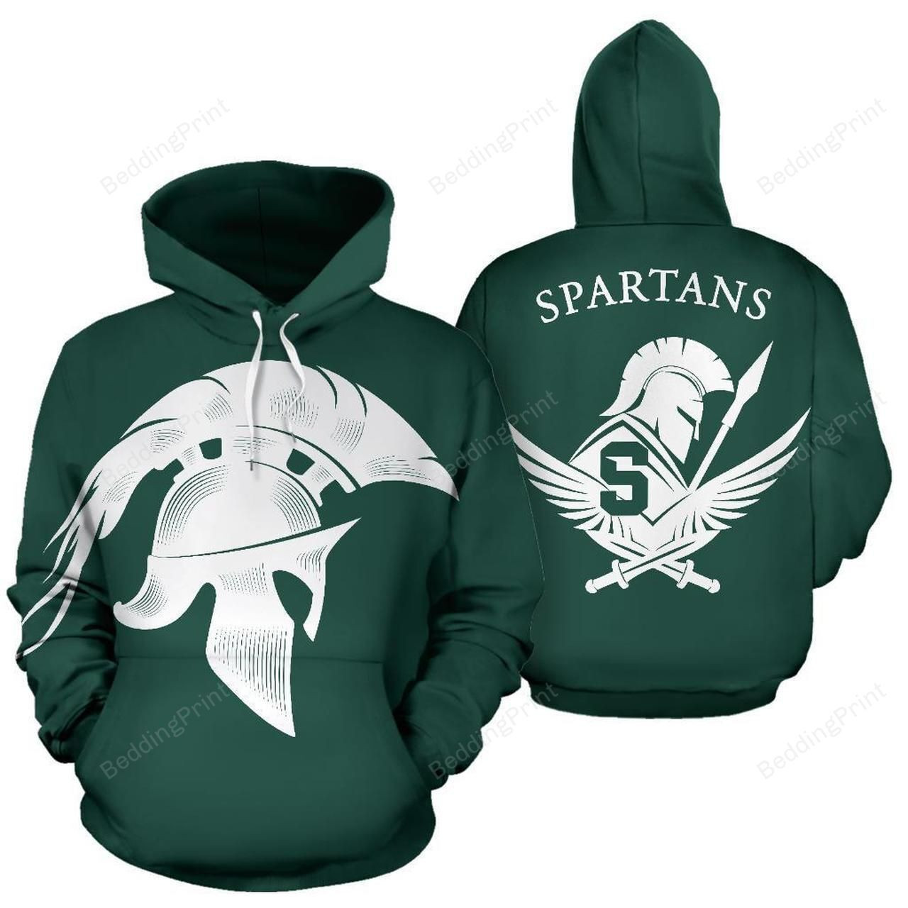 Ncaa- Michigan State Spartans 3d Hoodie Style 02