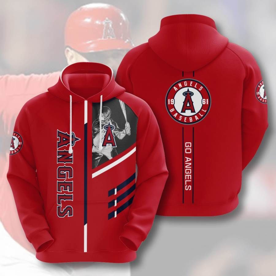 Sports Baseball Mlb Los Angeles Angels Usa 192 Hoodie 3D