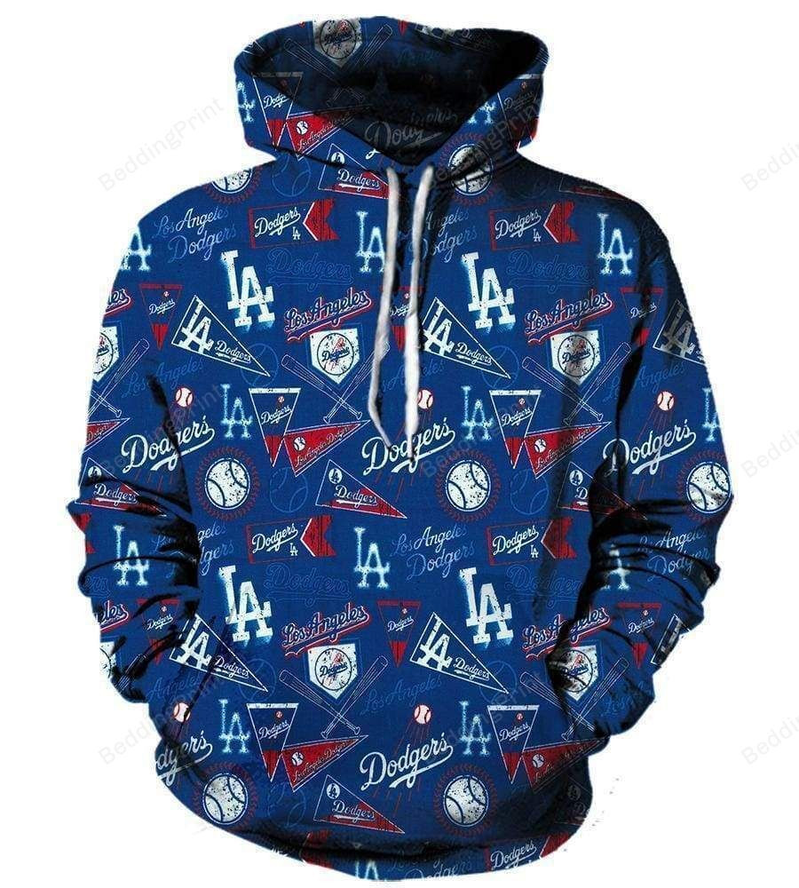 Mlb- Los Angeles Dodgers 3d Hoodie Style 09