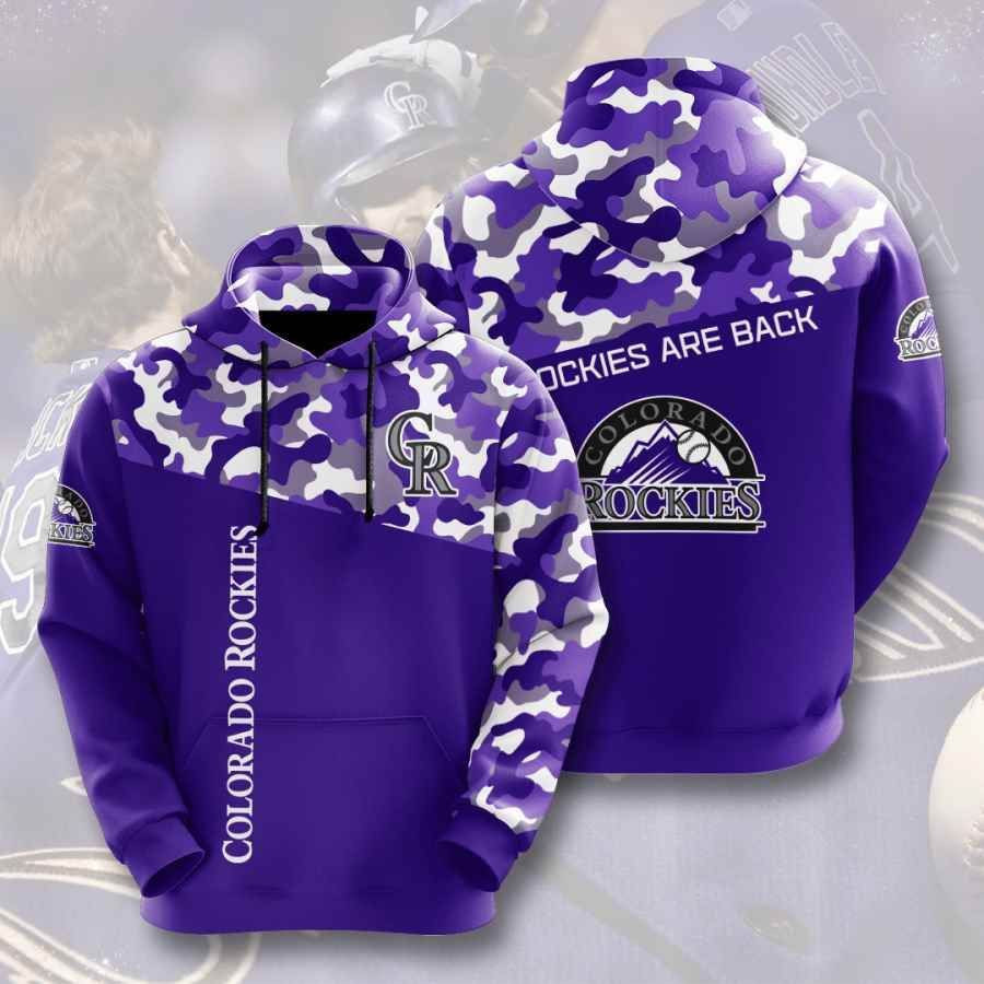 Sports Baseball Mlb Colorado Rockies Usa 118 Hoodie 3D