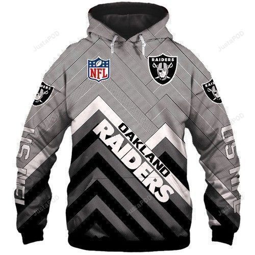 NFL Oakland Raiders 3D All Over Print Hoodie, Zip-up Hoodie