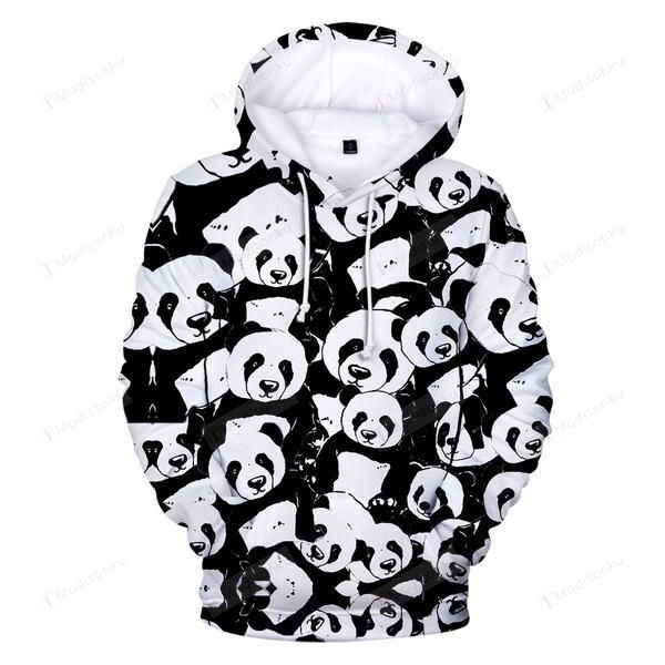 Anima Panda 3D All Over Print Hoodie, Zip-up Hoodie