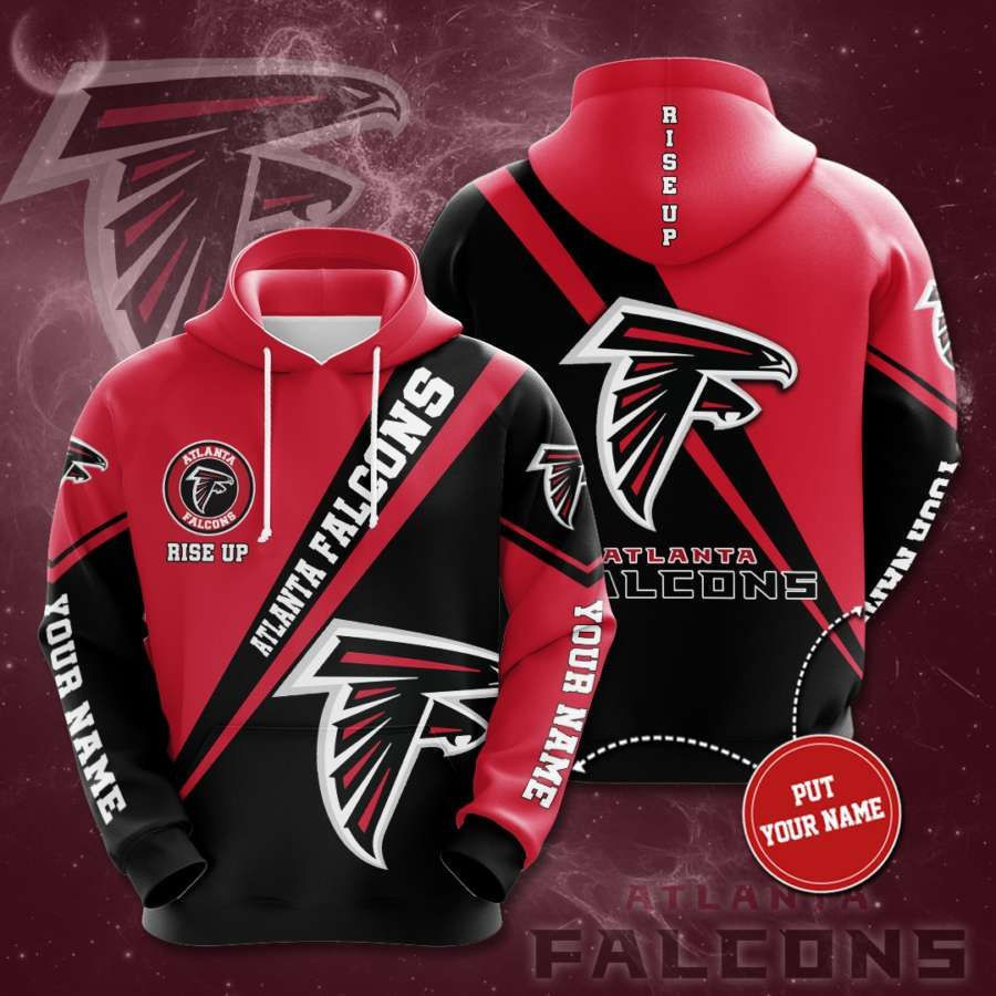 Personalized Atlanta Falcons Custom 3D All Over Print Hoodie, Zip-up Hoodie