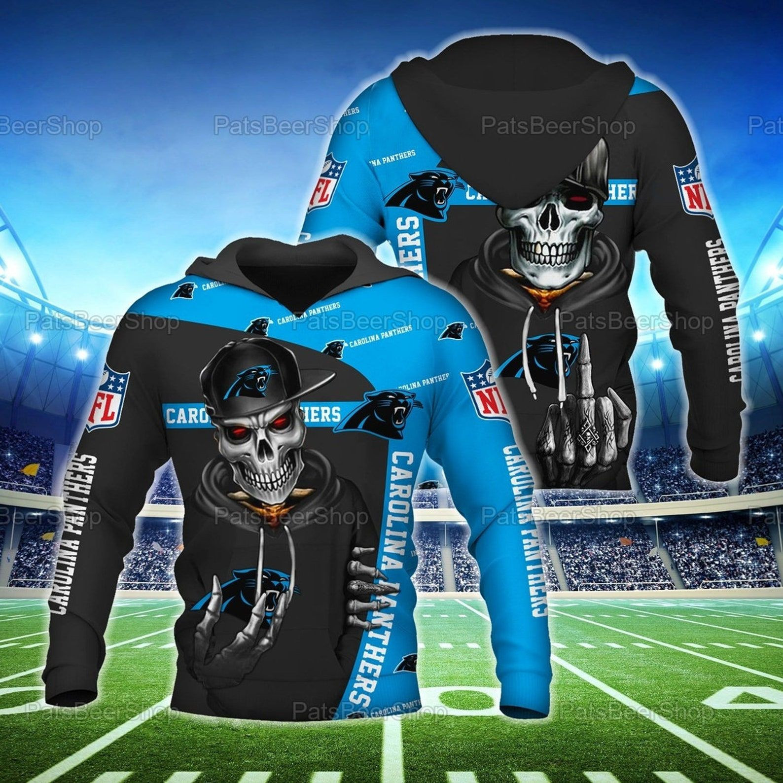 Carolina Panthers Nfl 3d All Over Printed Hoodie, Zip- Up Hoodie