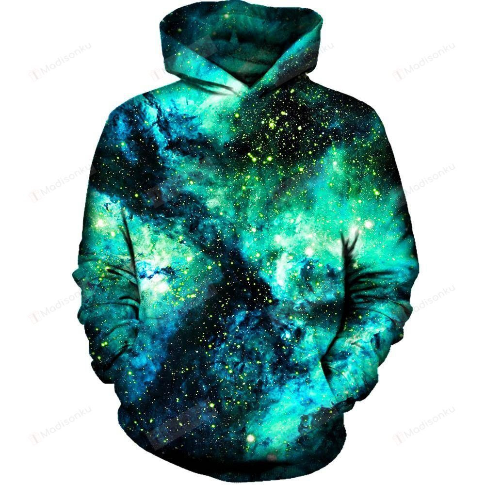 Jade Galaxy 3D All Over Printed Hoodie, Zip- Up Hoodie