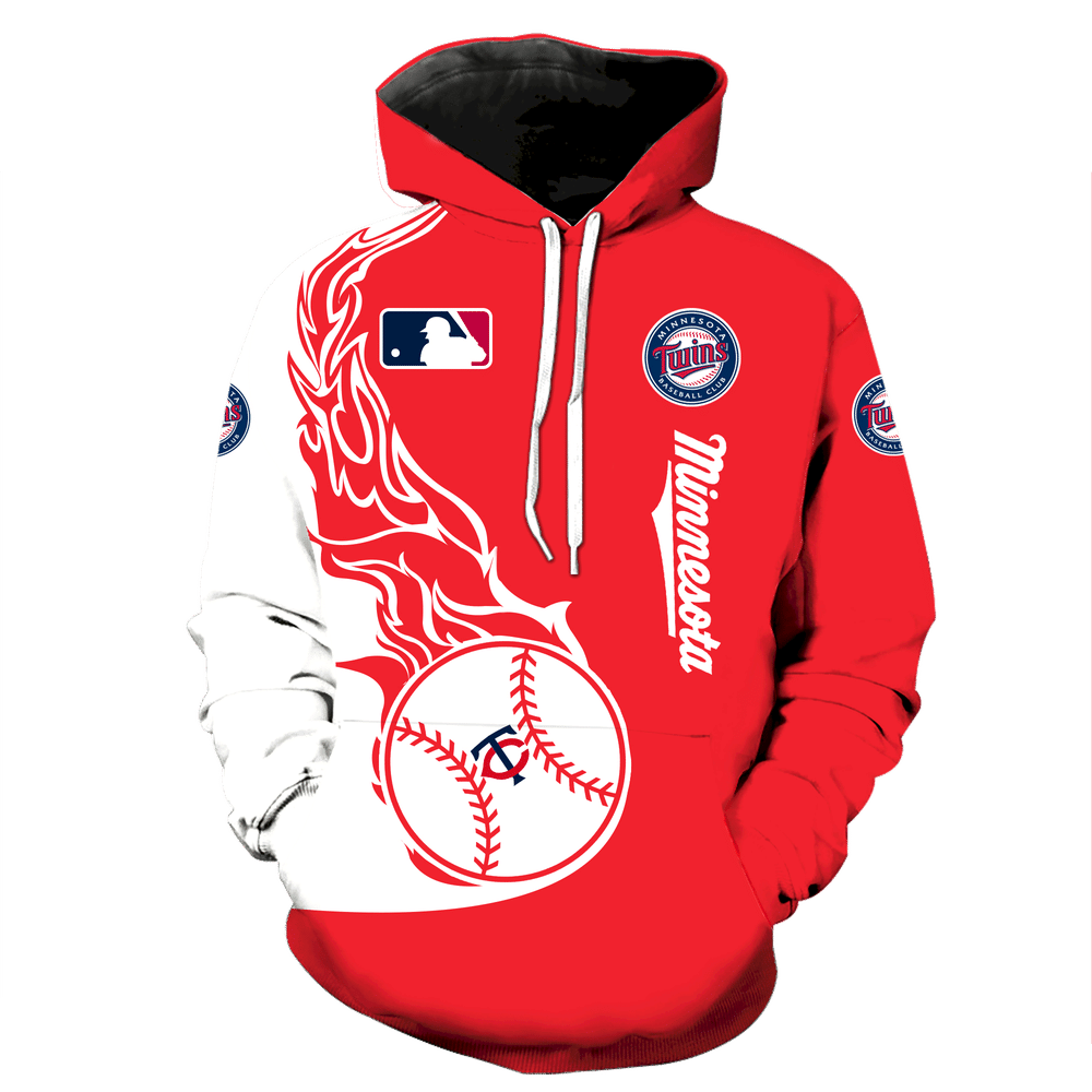 Minnesota Twins All Over Print V1161 Hoodie Zipper