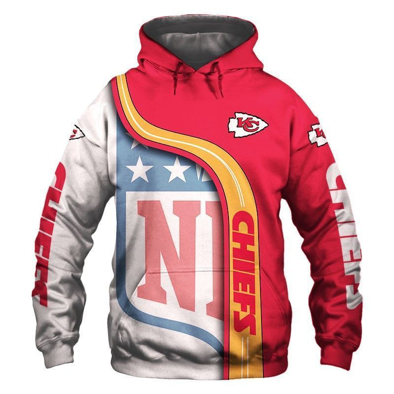 Official NFL Kansas City Chiefs And 3D Hoodie Sweatshirt