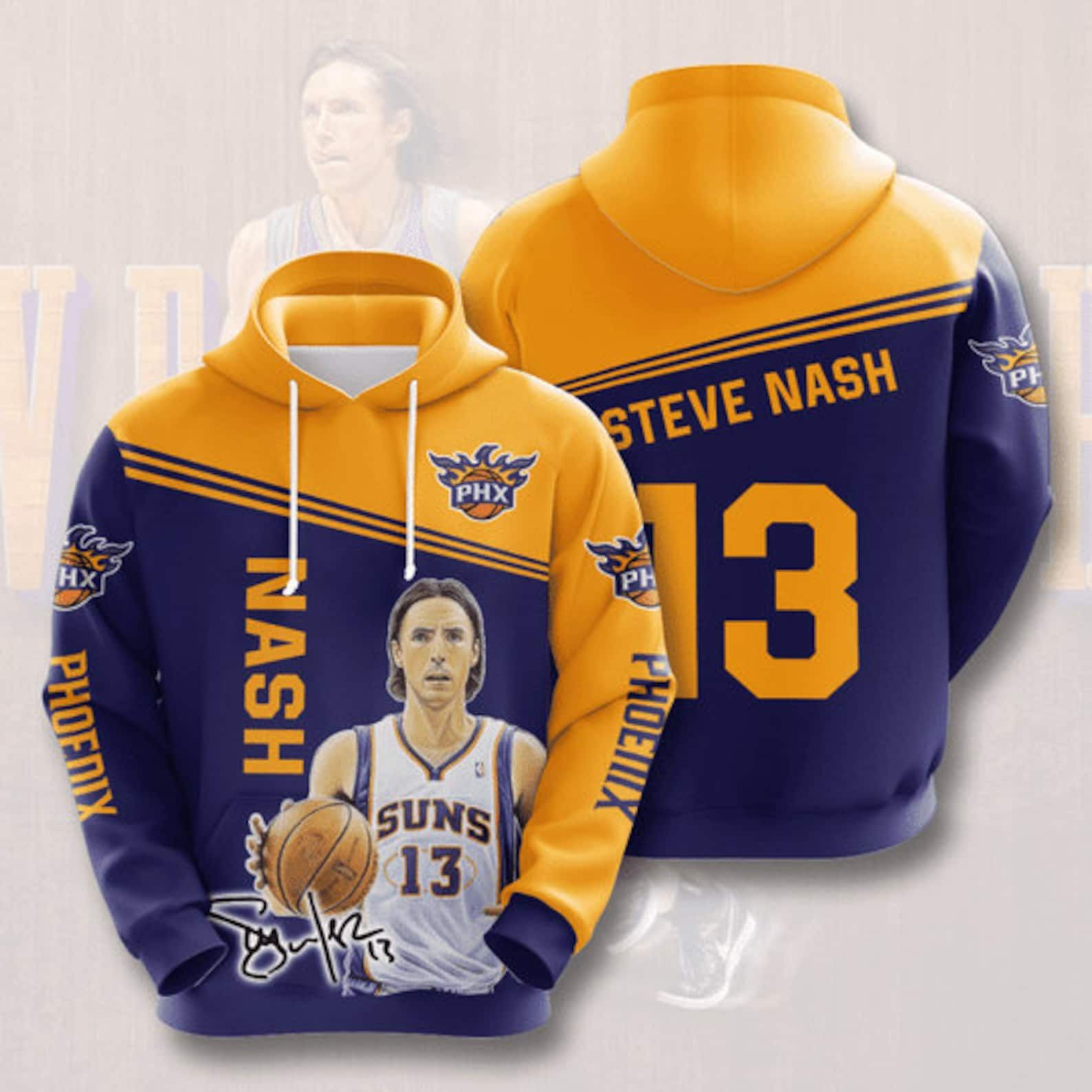 Phoenix Suns Steve Nash 3D All Over Printed Hoodie