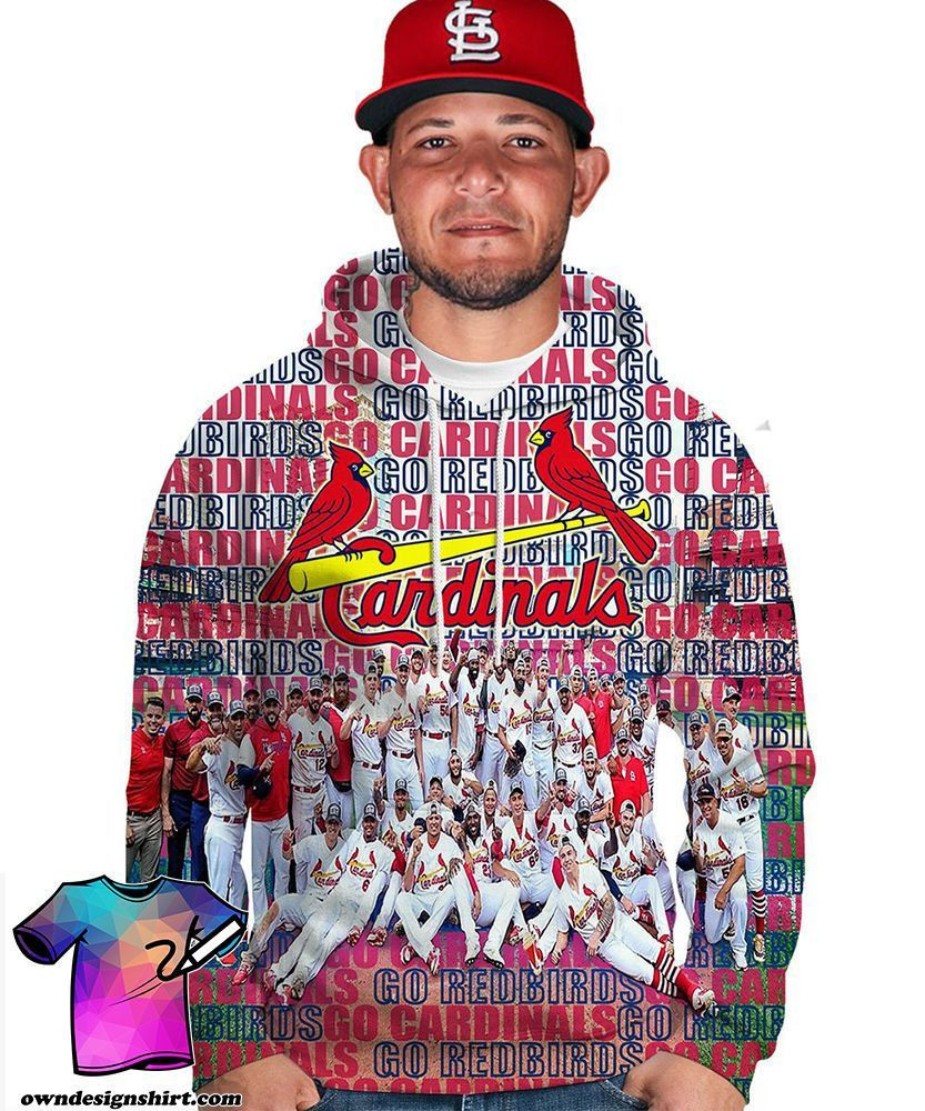 MLB st louis cardinals go redbirds 3d hoodie