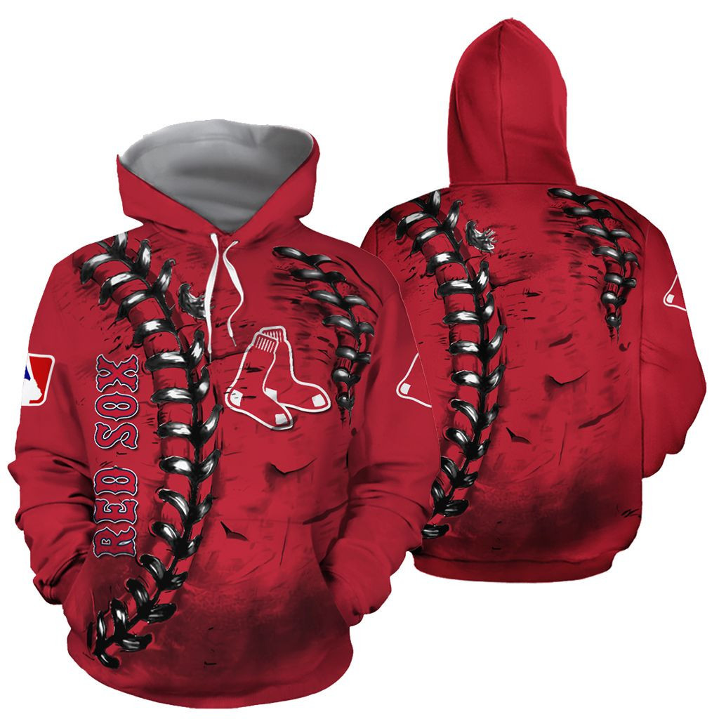 Mlb- Boston Red Sox 3d Hoodie