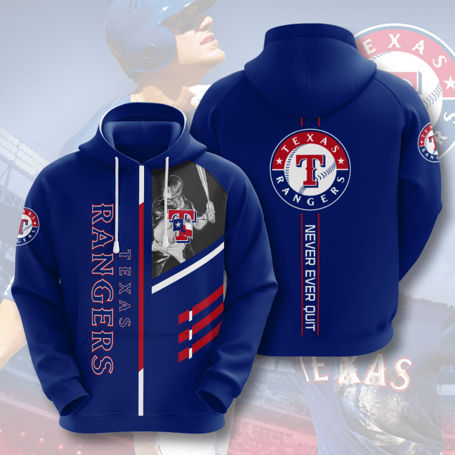 Texas Rangers No1956 Custom Hoodie 3D