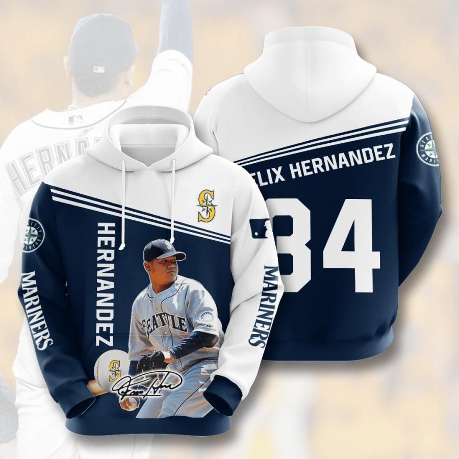 Seattle Mariners No1781 Custom Hoodie 3D