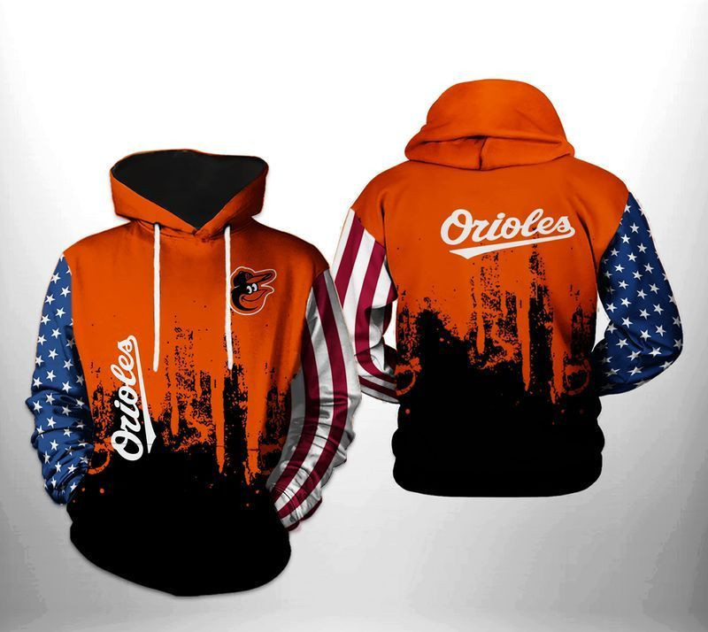 Mlb- Baltimore Orioles 3d Hoodie