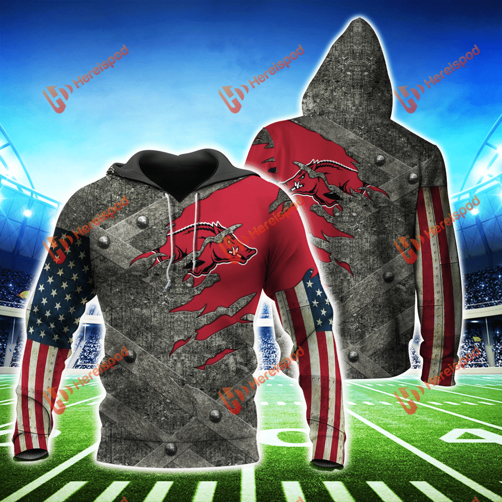 Arkansas Razorbacks 3D Hoodie MHT21042309