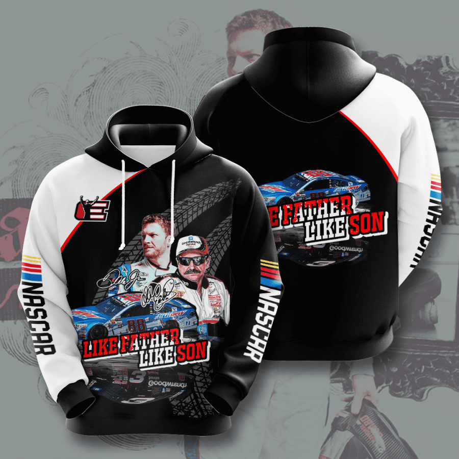 Dale Earnhardt 3D All Over Printed Hoodie, Zip- Up Hoodie