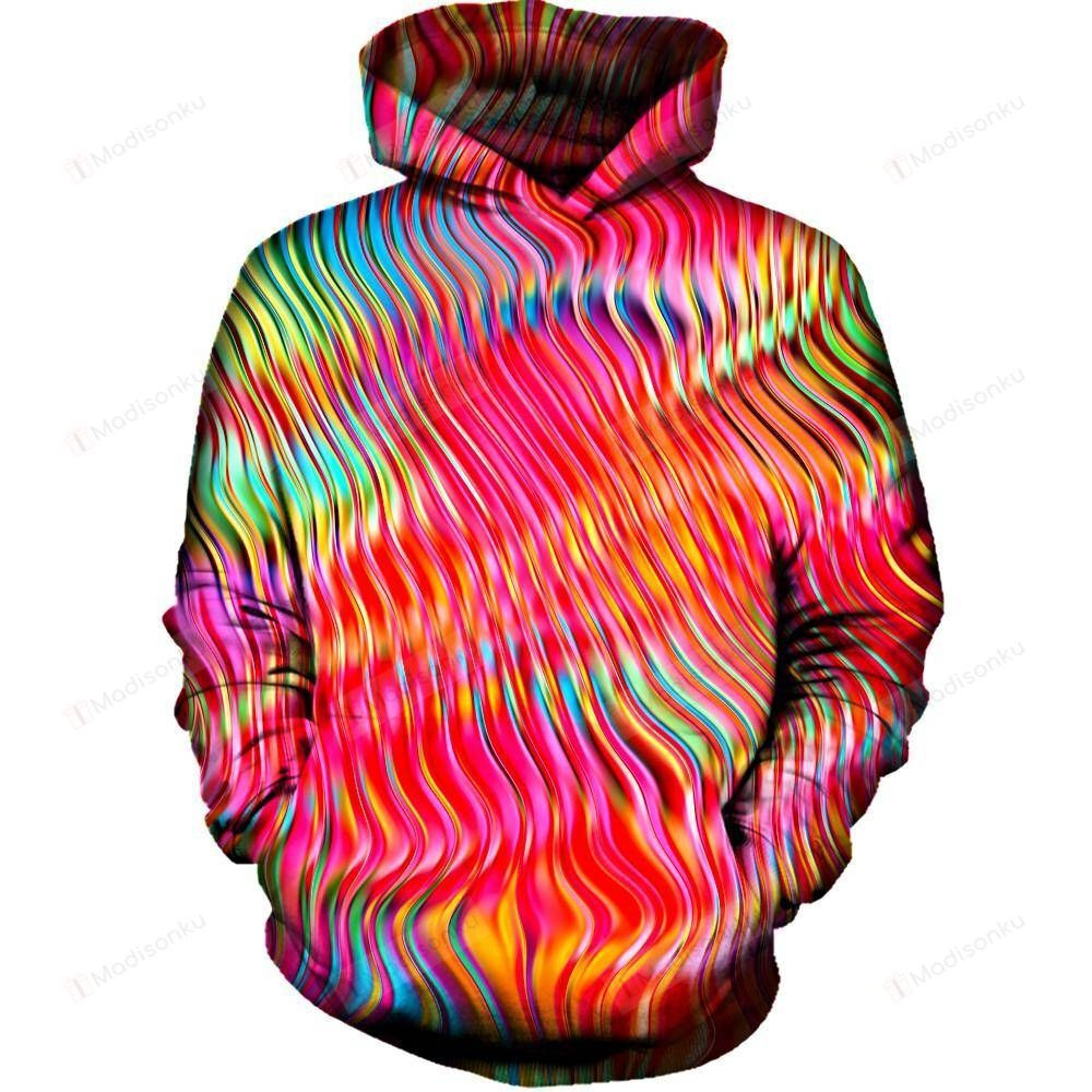 Lost In Color 3D All Over Printed Hoodie, Zip- Up Hoodie