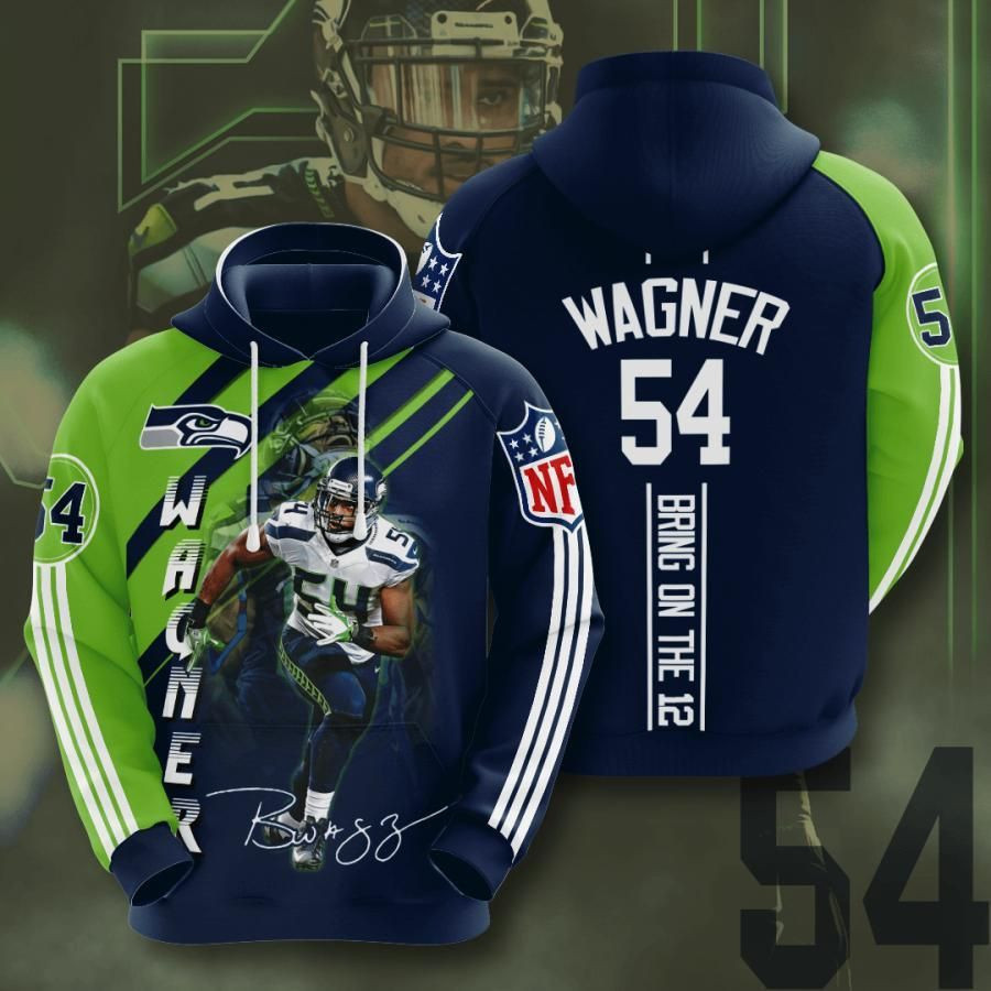 Seattle Seahawks No1797 Custom Hoodie 3D Size S to 5XL