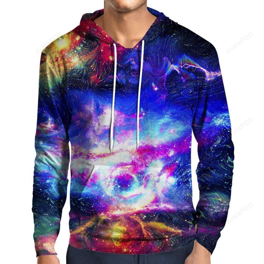 Lucid Galaxy 3D All Over Printed Hoodie, Zip- Up Hoodie