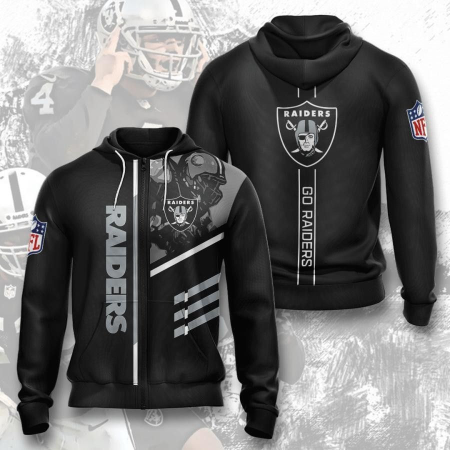 Oakland Raiders NFL Oakland Raiders 3D Hoodie Sweatshirt