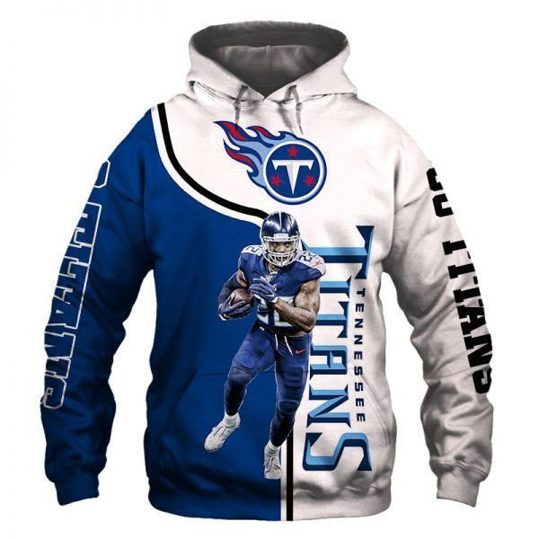 Official Tennessee Titans NFL 22 Derrick Henry 3D Hoodie Sweatshirt